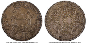 Brunswick-Lüneburg-Celle. Christian Ludwig 2 Taler 1664-LW AU53 PCGS, KM252.5, Dav-LS189. 57.65gm. Counterstamp "Z" next to the date. A large type her...