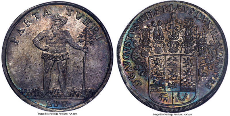 Brunswick-Wolfenbüttel. August Wilhelm Taler 1728-EPH MS64 NGC, Zellerfeld mint,...