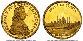 Mainz. Friedrich Karl Josef gold Ducat 1795 FS-IA MS62 Prooflike PCGS, KM411, Fr-1685. Completely entrancing and among the finest Ducats in this aucti...