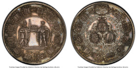 Paderborn. Sede Vacante silver "Schautaler" Medal 1761 MS63 PCGS, Augsburg mint, KM335, Zepernick-243, Schwede-278. An impeccable example of this lavi...