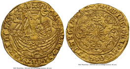 Edward IV (1st Reign, 1461-1470) gold 1/2 Ryal (1465-1470)-E MS64 NGC, York mint, S-1963, N-1558. 3.76gm. A masterclass example of this storied Mediev...