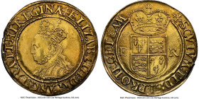 Elizabeth I (1558-1603) gold 1/2 Pound (1560-1561) AU Details (Removed From Jewelry) NGC, Tower mint, Cross crosslet mm, First Issue, S-2520, N-1982. ...