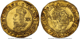 Charles I gold Unite (20 Shillings) ND (1646-1648) AU58 NGC, Tower mint (under Parliament), S-2696, N-2156. Eye mm, Group G (under Parliament), Sevent...