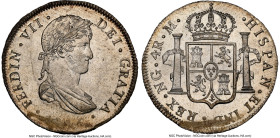Ferdinand VII 4 Reales 1816 NG-M MS63 NGC, Nueva Guatemala mint, KM68, Cal-1051. Choice uncirculated and semi-Prooflike, this flashy colonial issue is...