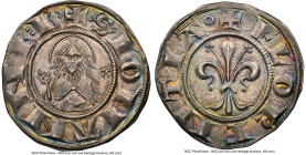 Florence. Republic (1189-1532) 12 Denari ND (1189-1260) MS64 NGC, CNI-XII-4.16. 1.75gm. + FLORENTIA *, Florentine lily / + IOHANNES • B •, nimbate hal...