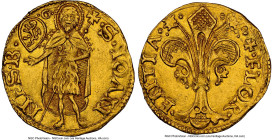 Florence. Giovanni Altoviti gold Florin ND (1510) MS63 NGC, Fr-276. 3.49gm. A seldom-seen example of this Florence workhorse, utilized for centuries a...