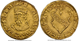 Lucca. Republic gold Scudo d'Oro ND (1501-1600) MS61 NGC, Fr-490. 3.40gm. A popular type among Italian States collectors and one not often encountered...