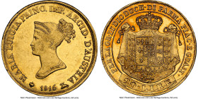Parma. Maria Luigia gold 20 Lire 1815 MS62 NGC, KM-C31, Fr-934. A surprisingly difficult type to locate at any certification, with examples of the 40 ...