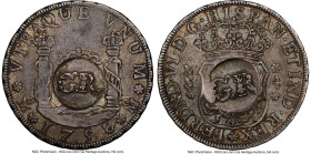 British Colony. George II Counterstamped 3 Shillings 4 Pence ND (1758) VF35 NGC, KM7. KM7, Prid-5. Host: Mexico Ferdinand VI 4 Reales 1758 Mo-MM; Coun...
