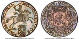 Utrecht. Provincial 1/2 Ducaton (1/2 Silver Rider) 1764 MS63 PCGS, KM115.2, Delm-1055. Flower (Tulip) Edge. An extremely desirable Dutch silver minor,...