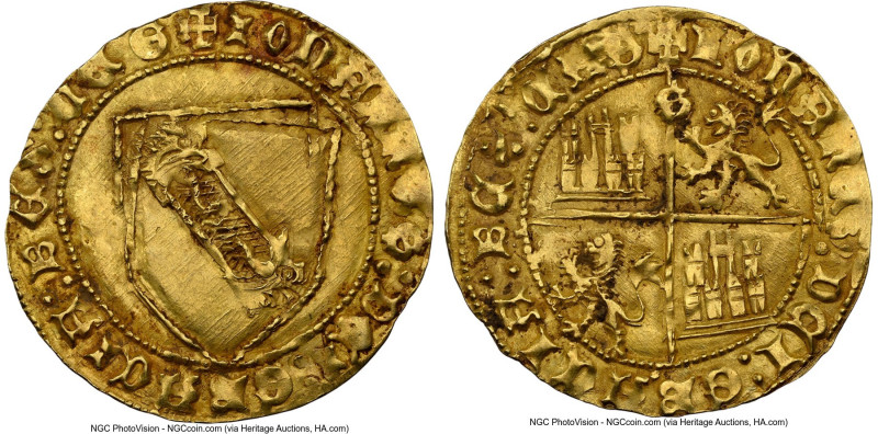 Castile & León. Juan II gold Dobla de la Banda ND (1406-1454)-S MS62 NGC, Sevill...