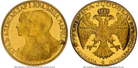 Alexander I gold "Corn Countermarked" 4 Dukata 1932-(k) MS62 Prooflike NGC Kovnica mint, KM14.2, Fr-4. Expansive and flashy with good maintenance to t...
