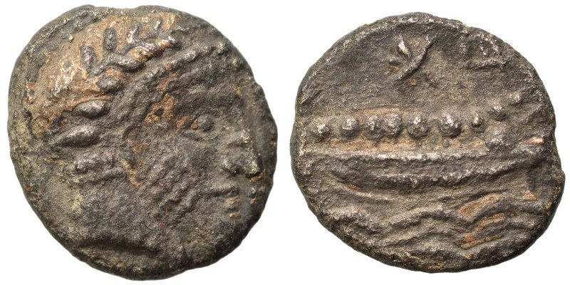 1/3 Shekel
Arados, uncertain king, c. 400-384 BC, Laureate head of Ba'al-Arwad ...