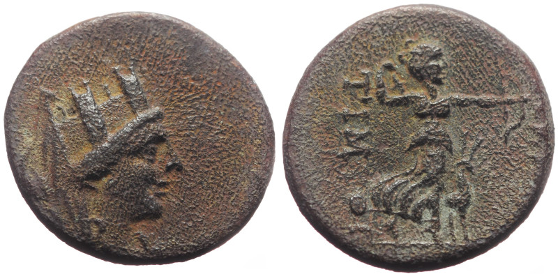 Bronze Æ
Phrygia, Akmoneia, 1st century BC, Timotheos, son of Menelaos, magistr...