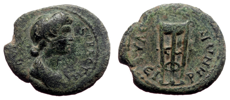 Bronze Æ
Lydia, Thyatira, Julia Titi, 79-91 AD, ΙΟΥΛΙΑ ϹΕΒΑϹΤΗ. Draped bust rig...