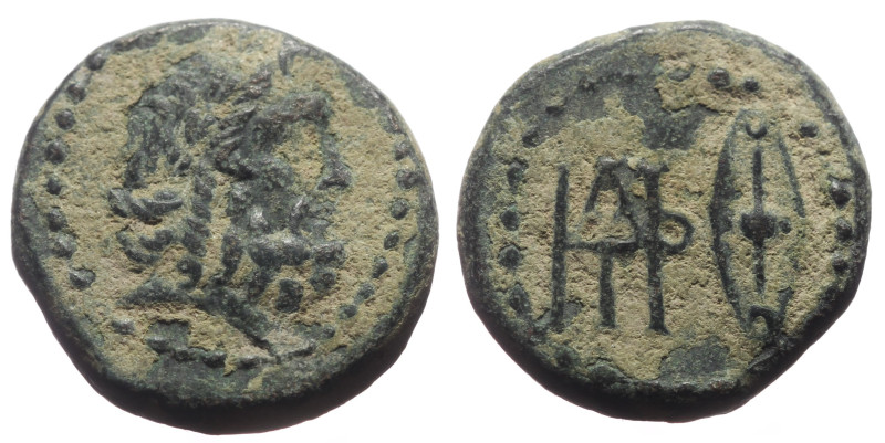 Bronze Æ
Kings of Galatia, Deiotaros, circa 62-40 BC, Laureate head of Zeus rig...