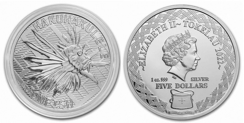 1 Oz AR
Tokelau, Lionfish, 2022
31,10 g