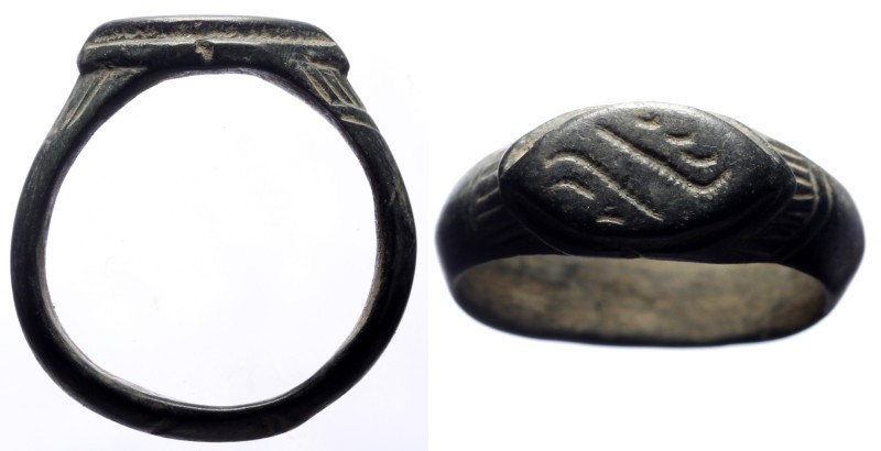 Byzantine ring, bronze, 25 mm, 7,47 g