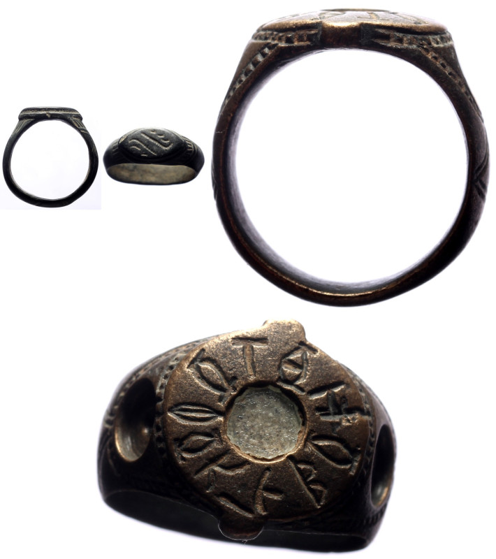 Byzantine ring, bronze, 25 mm, 7,47 g