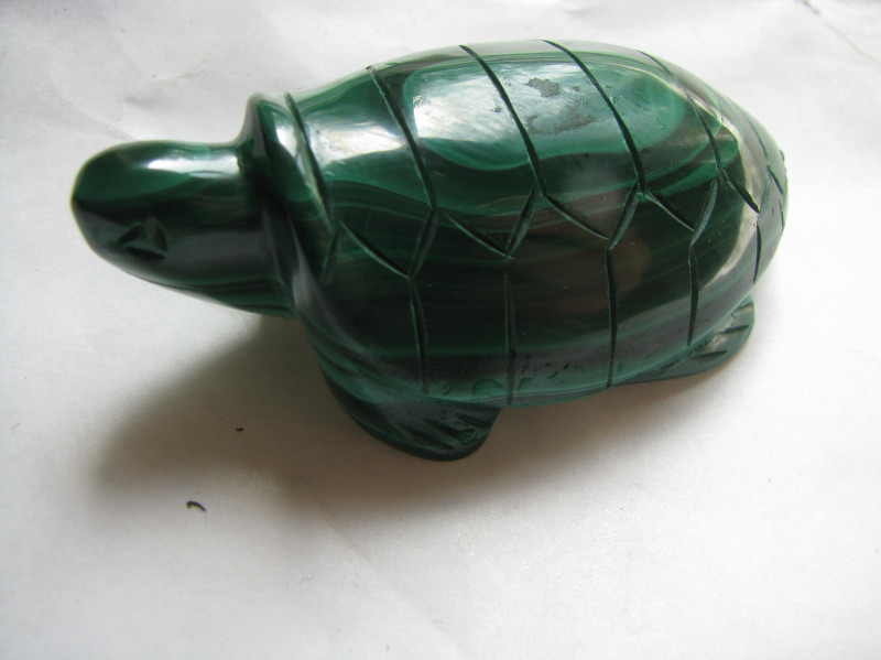 Turtle, Malachite, L. 8 cm