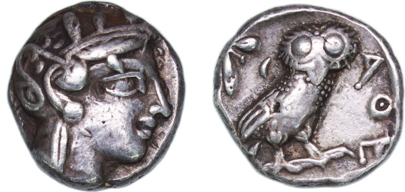 Greece (ancient) Athens Attica 454 BC - 320 BC AR Tetradrachm Silver 17.15g VF G...