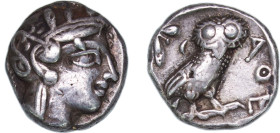 Greece (ancient) Athens Attica 454 BC - 320 BC AR Tetradrachm Silver 17.15g VF GCV 2526 HGC 4 1597 SNG Copenhagen 31