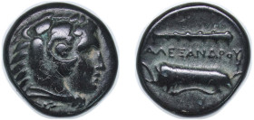 Greece (ancient) Kingdom of Macedonia 336 BC - 323 BC AE Chalkon - Alexander III Bronze 6.98g VF Price 322 SNG Copenhagen 1059