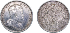 British Malaysia Straits Settlements British colony 1907 1 Dollar - Edward VII (Small Type) Silver (.900) Royal Mint (Tower Hill) (6841531) 20.28g XF ...