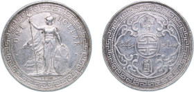 Great Britain United Kingdom 1898 B 1 Dollar (British Trade Dollar) Silver (.900) Bombay Mint 26.93g XF KM T5