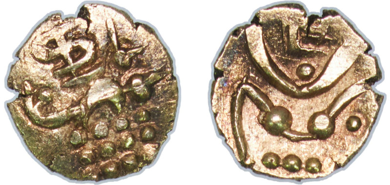 India Kingdom of Coorg Indian princely states 1736 - 1766 1 Fanam - Chickvirappa...