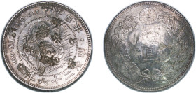 Japan Empire M26 (1893) 年六十二治明 1 Yen - Meiji (small type) Silver (.900) (10403477) 26.02g XF Y A25.3 JNDA 01-10A