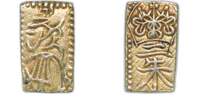Japan Tokugawa Shogunate 1832 - 1858 2 Shu "Tenpō Nishukin" Gold (.298) 1.63g VF C 18 JNDA 09-43 DHJ 8.50 Fr 34