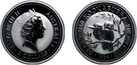 Australia Commonwealth 1994 2 Dollars - Elizabeth II (3rd Portrait - Australian Kookaburra) Silver (.999) Perth Mint (39603) 62.82g BU KM 230