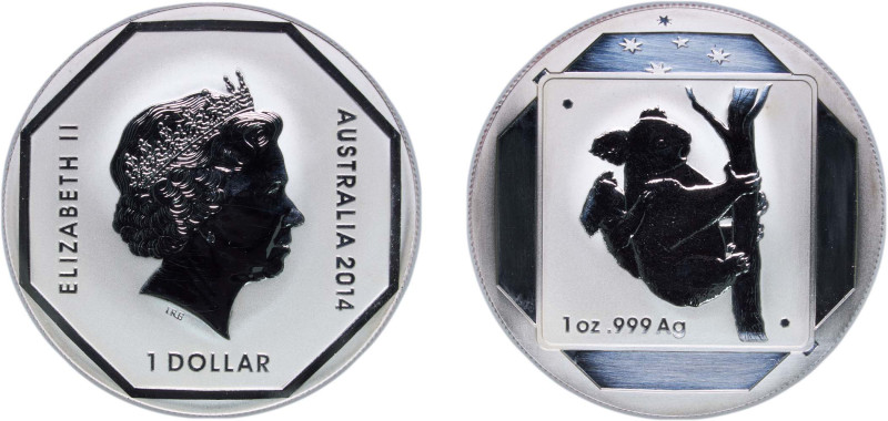 Australia Commonwealth 2014 1 Dollar - Elizabeth II (4th Portrait - Koala Road S...