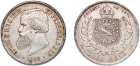 Brazil Empire 1888 2000 Réis - Pedro II Silver (.917) (746788) 25.56g AU KM 485