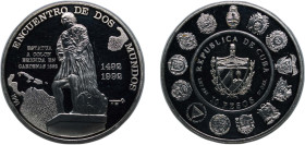 Cuba Second Republic 1991 10 Pesos (Cristobal Colón) Silver (.925) Mexico City Mint (25000) 27g PF KM 337