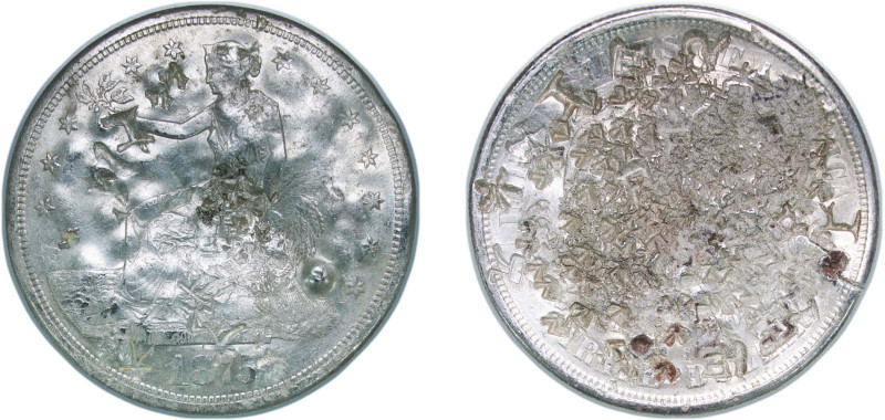 United States Federal republic 1875 S 1 Dollar "Trade Dollar" Silver (.900) San ...