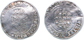 Low countries feudal Duchy of Brabant Spanish possession 1521 - 1556 ½ Silver Real - Charles V Billon (.458 silver) Antwerp Mint (11206818) 2.99g VF G...