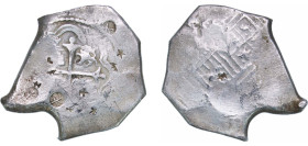 Mexico Spanish colony 1621 - 1667 Mo 8 Reales - Felipe IV Chinese Chopmarked "才" Silver (.9306) Mexico City Mint 27.24g VF KM 45