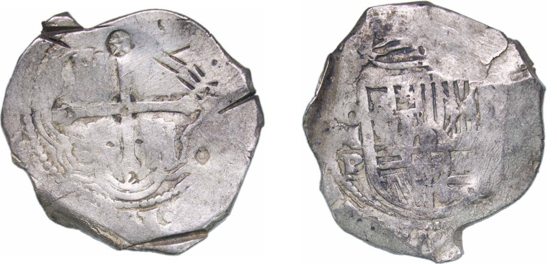 Mexico Spanish colony 1621 - 1667 Mo P 8 Reales - Felipe IV Chinese Chopmarked ¨...