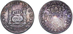 Mexico Spanish colony 1752 Mo MF 8 Reales - Fernando VI Silver (.917) Mexico City Mint 26.68g VF KM 104