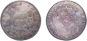 Mexico Spanish colony 1767 Mo MF 8 Reales - Carlos III Silver (.917) Mexico City Mint 26.81g XF KM 105