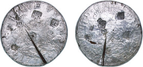Mexico Spanish colony 1771 Mo FM 8 Reales - Carlos III Silver (.917) Mexico City Mint 26.28g VF Chopmarked KM 105