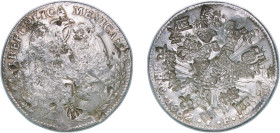Mexico Federal Republic 1862 Go PF 8 Reales Silver (.903) Guanajuato Mint 26.83g VF Chopmarked KM 377.8