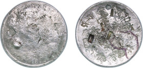 Mexico Federal Republic 1872 Go S 1 Peso "Balanza" Silver (.9027) Guanajuato Mint (4067000) 26.77g VF Chopmarked KM 408.4