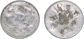 Mexico Federal Republic 1880 Zs JS 8 Reales Silver (.903) Zacatecas Mint 27.01g XF Chopmarked KM 377.13