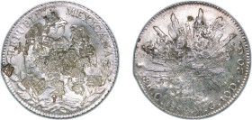 Mexico Federal Republic 1882 Ca MG 8 Reales Silver (.903) Chihuahua Mint (779000) 26.62g AU Chopmarked KM 377.2
