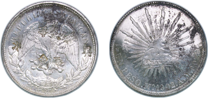 Mexico Federal Republic 1902 Mo AM 1 Peso Silver (.9027) Mexico City Mint (16224...