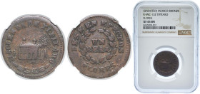 Mexico ND Token - Hacienda de Tipitaro (Unique known in the NGC and PCGS census) Bronze NGC XF 45 BN R MIC 132