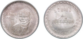 Mexico United Mexican States 1979 Token - Ioannes Paulus II (Papal Visit To Mexico) Silver (.925) 21.33g UNC